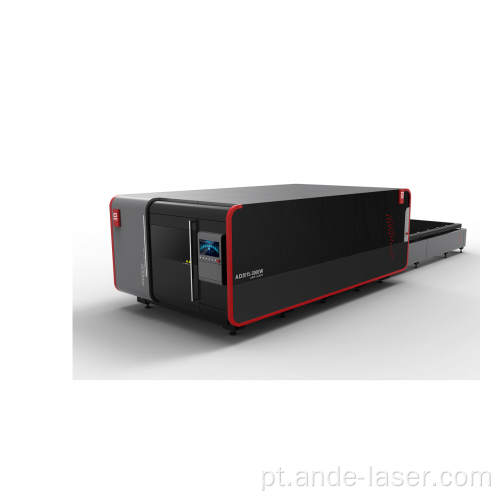 Máquina de corte a laser de fibra metálica fechada 3015
